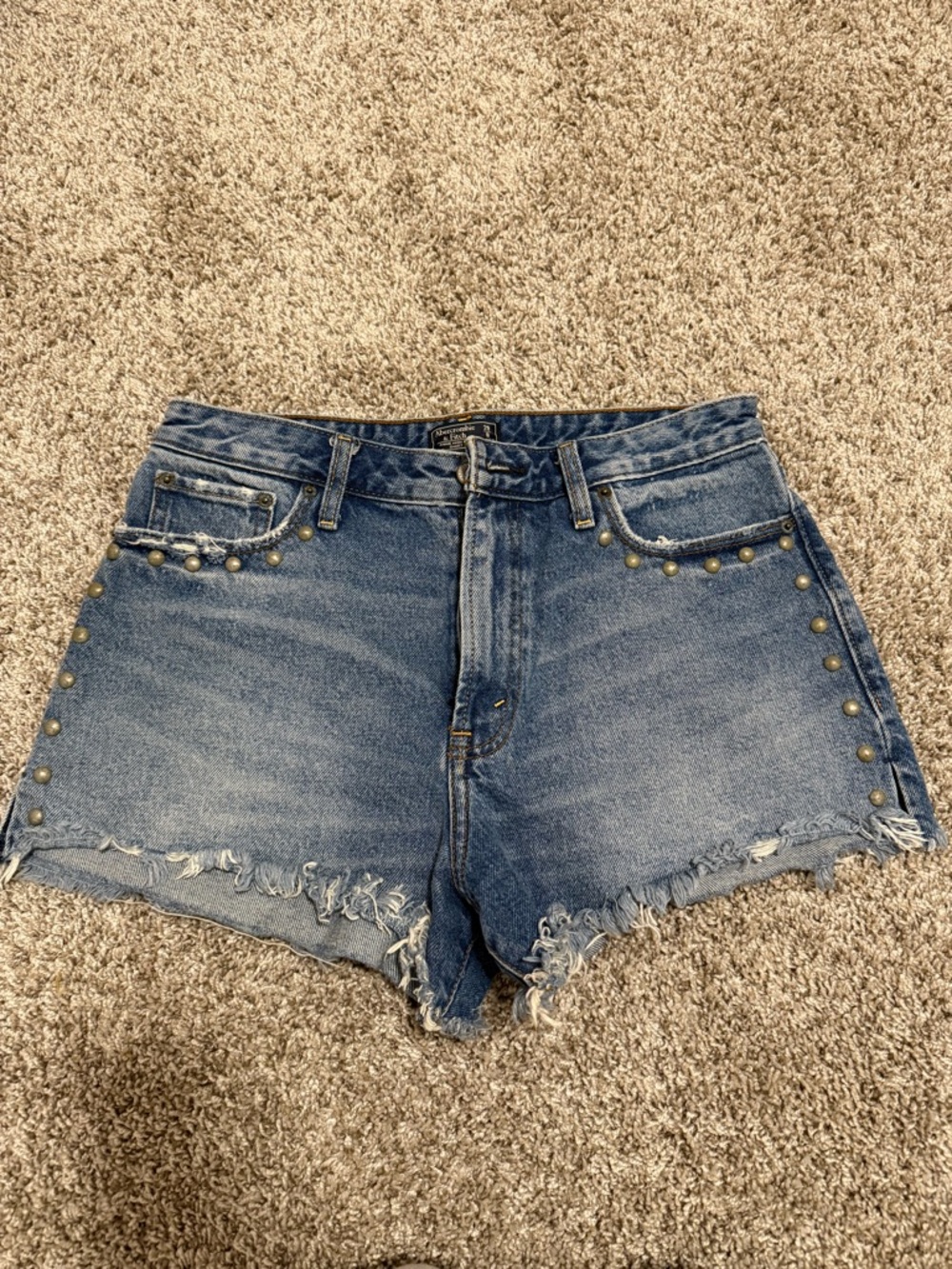 A&F denim shorts